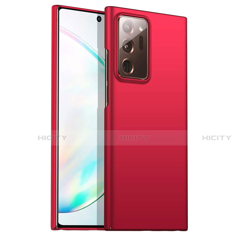 Handyhülle Hülle Hartschalen Kunststoff Schutzhülle Tasche Matt M02 für Samsung Galaxy Note 20 Ultra 5G Rot