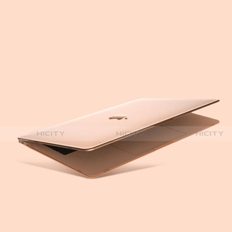 Handyhülle Hülle Hartschalen Kunststoff Schutzhülle Tasche Matt M03 für Apple MacBook Air 13 zoll (2020) Gold