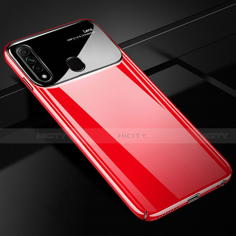 Handyhülle Hülle Hartschalen Kunststoff Schutzhülle Tasche Matt M03 für Oppo A8 Rot