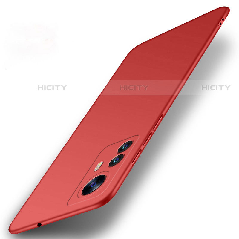 Handyhülle Hülle Hartschalen Kunststoff Schutzhülle Tasche Matt M03 für Xiaomi Mi 12 Pro 5G Rot