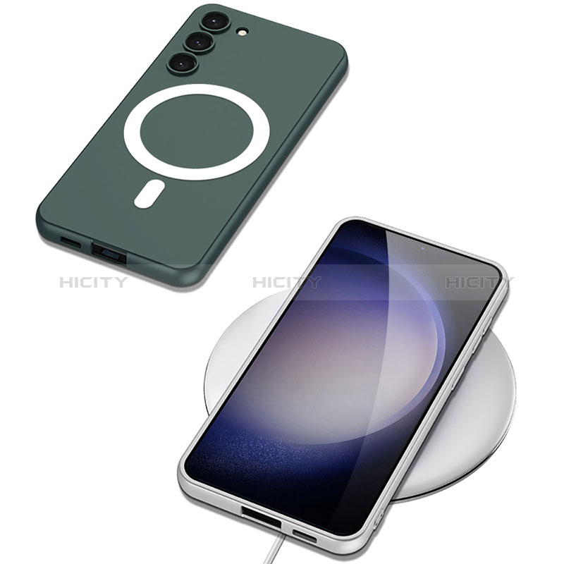 Handyhülle Hülle Hartschalen Kunststoff Schutzhülle Tasche Matt mit Mag-Safe Magnetic Magnetisch für Samsung Galaxy S22 5G