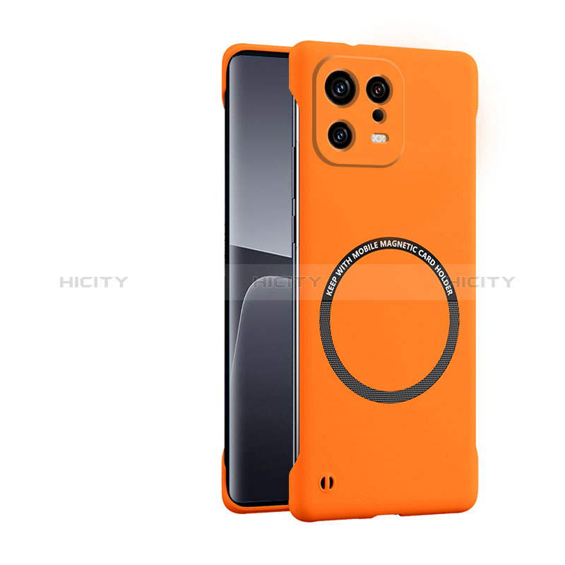 Handyhülle Hülle Hartschalen Kunststoff Schutzhülle Tasche Matt mit Mag-Safe Magnetic Magnetisch für Xiaomi Mi 13 Pro 5G Orange