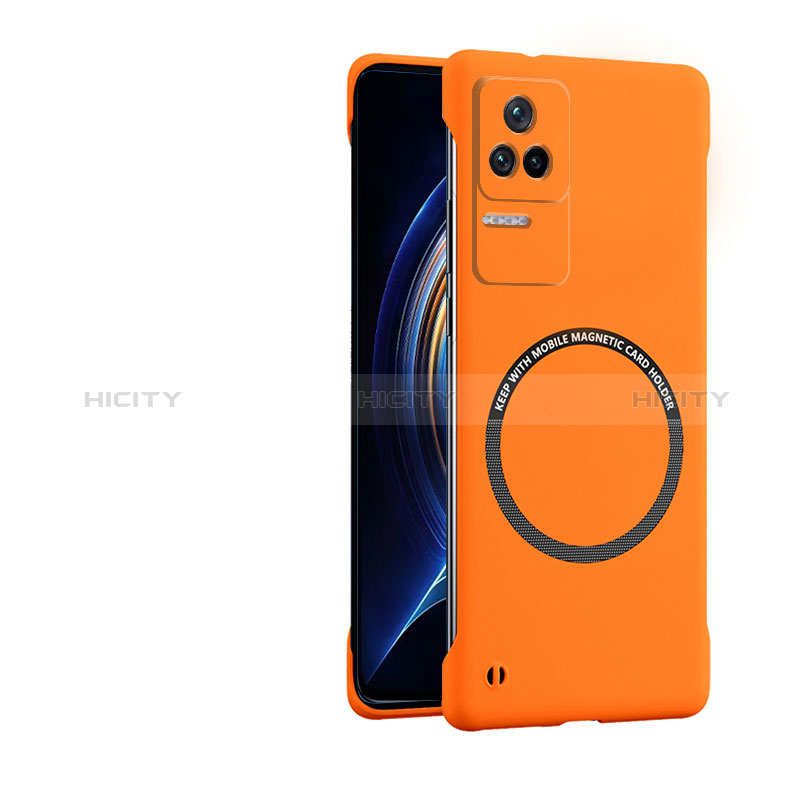 Handyhülle Hülle Hartschalen Kunststoff Schutzhülle Tasche Matt mit Mag-Safe Magnetic Magnetisch für Xiaomi Redmi K50 Pro 5G Orange