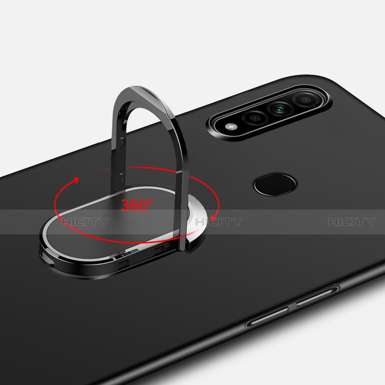 Handyhülle Hülle Hartschalen Kunststoff Schutzhülle Tasche Matt mit Magnetisch Fingerring Ständer A01 für Oppo A31 groß