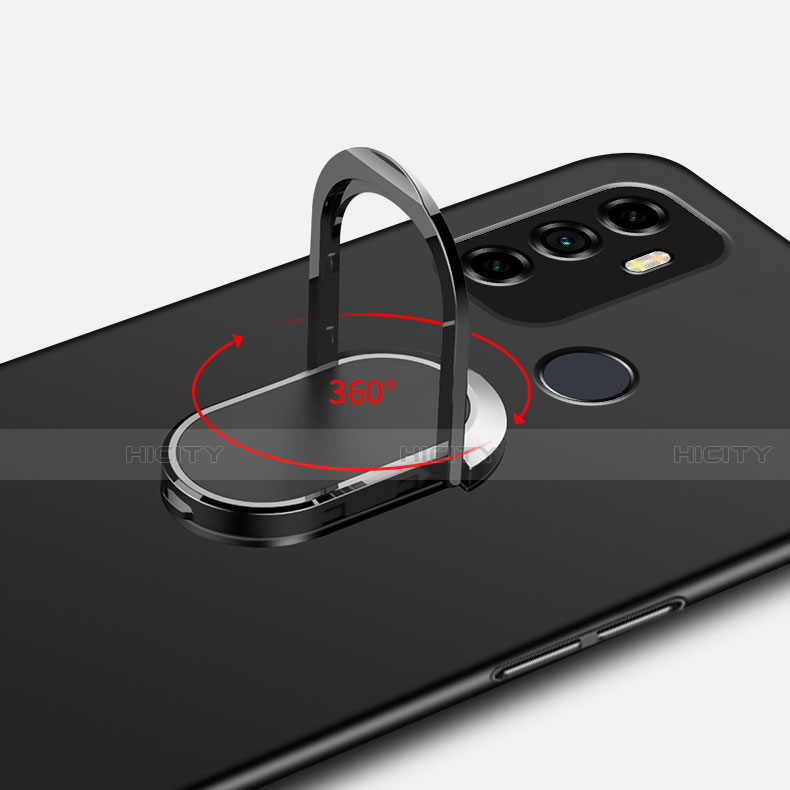 Handyhülle Hülle Hartschalen Kunststoff Schutzhülle Tasche Matt mit Magnetisch Fingerring Ständer A01 für Oppo A53