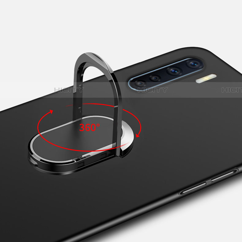 Handyhülle Hülle Hartschalen Kunststoff Schutzhülle Tasche Matt mit Magnetisch Fingerring Ständer A02 für Oppo A91