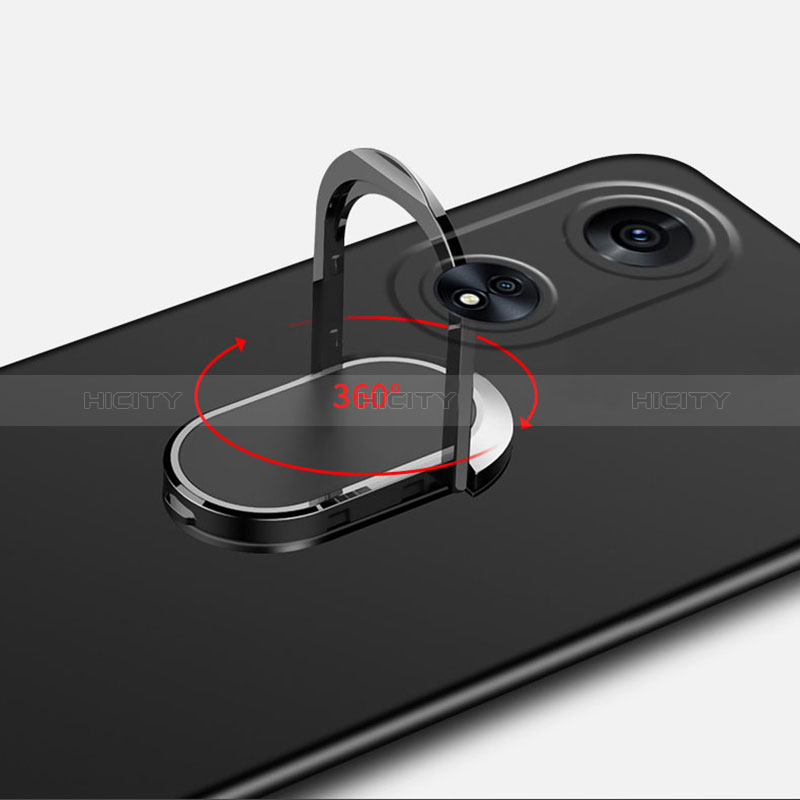 Handyhülle Hülle Hartschalen Kunststoff Schutzhülle Tasche Matt mit Magnetisch Fingerring Ständer für Oppo A1 5G