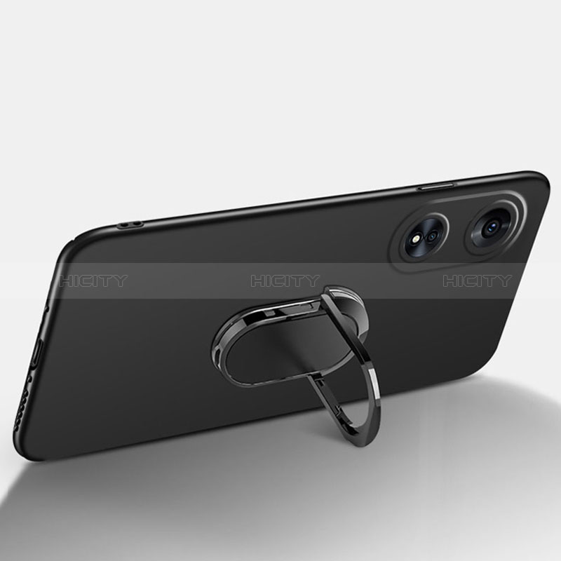 Handyhülle Hülle Hartschalen Kunststoff Schutzhülle Tasche Matt mit Magnetisch Fingerring Ständer für Oppo A1 5G