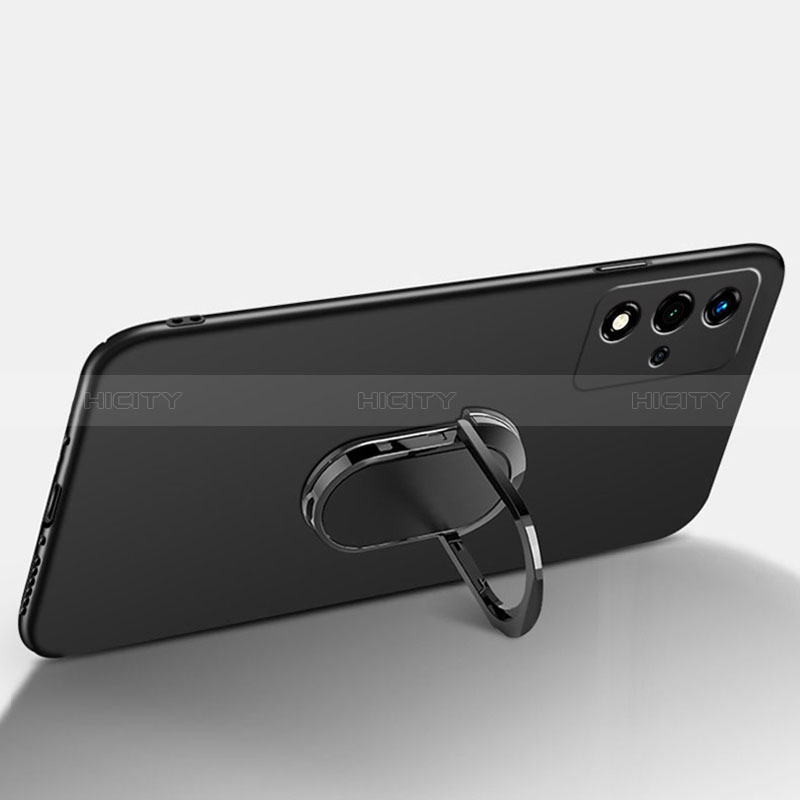 Handyhülle Hülle Hartschalen Kunststoff Schutzhülle Tasche Matt mit Magnetisch Fingerring Ständer für Oppo A93s 5G