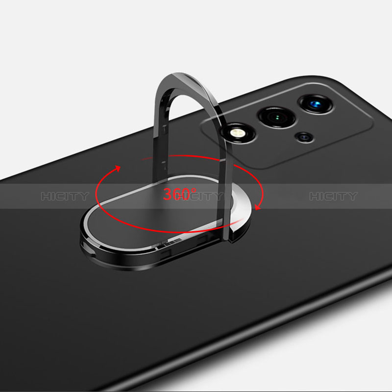 Handyhülle Hülle Hartschalen Kunststoff Schutzhülle Tasche Matt mit Magnetisch Fingerring Ständer für Oppo A93s 5G groß