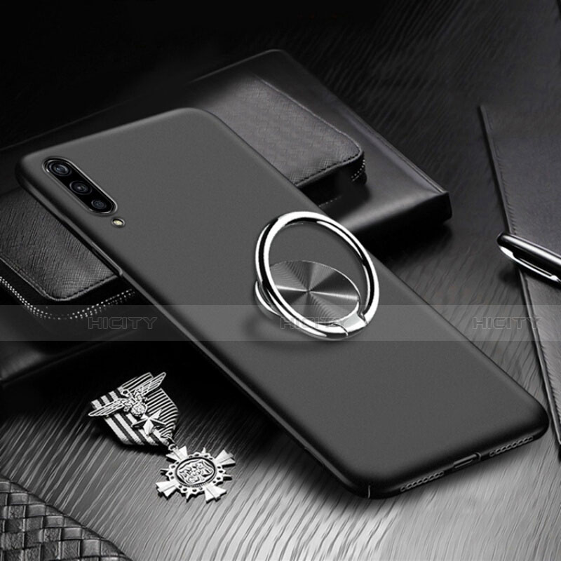 Handyhülle Hülle Hartschalen Kunststoff Schutzhülle Tasche Matt mit Magnetisch Fingerring Ständer P01 für Xiaomi Mi A3 groß
