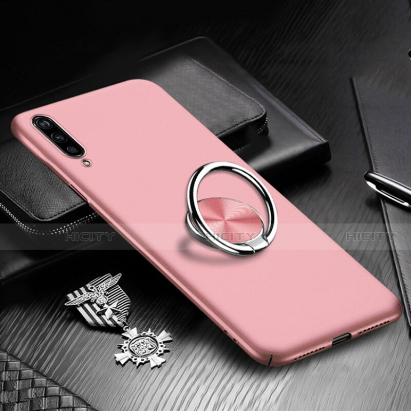 Handyhülle Hülle Hartschalen Kunststoff Schutzhülle Tasche Matt mit Magnetisch Fingerring Ständer P01 für Xiaomi Mi A3