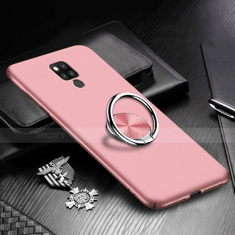 Handyhülle Hülle Hartschalen Kunststoff Schutzhülle Tasche Matt mit Magnetisch Fingerring Ständer P02 für Huawei Mate 20 X 5G groß