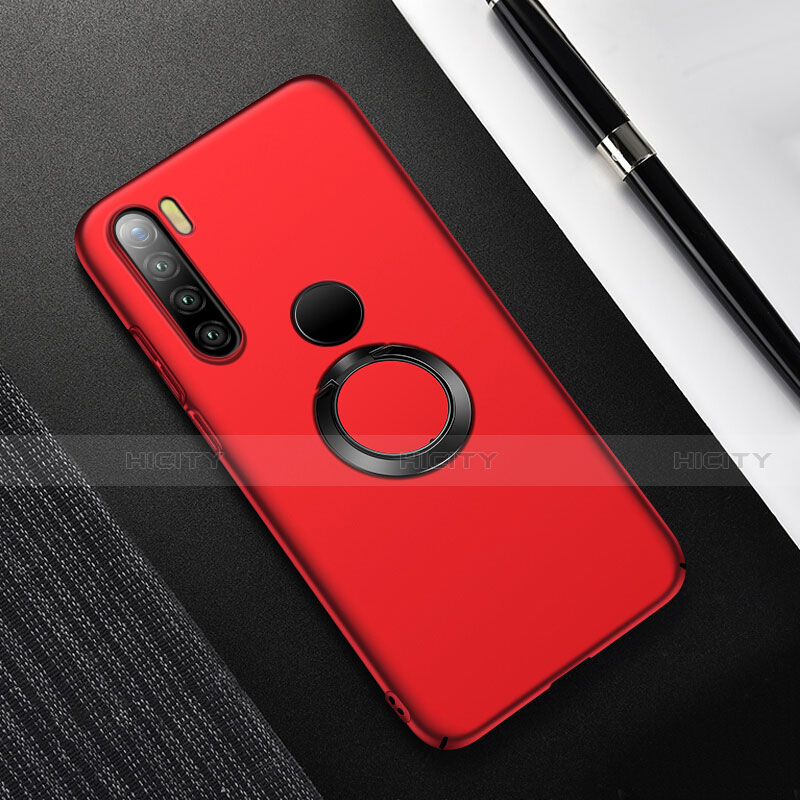 Handyhülle Hülle Hartschalen Kunststoff Schutzhülle Tasche Matt mit Magnetisch Fingerring Ständer P02 für Xiaomi Redmi Note 8