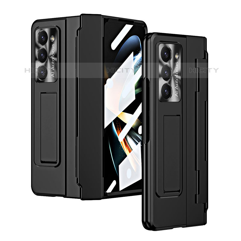 Handyhülle Hülle Hartschalen Kunststoff Schutzhülle Tasche Matt mit Ständer ZL3 für Samsung Galaxy Z Fold5 5G