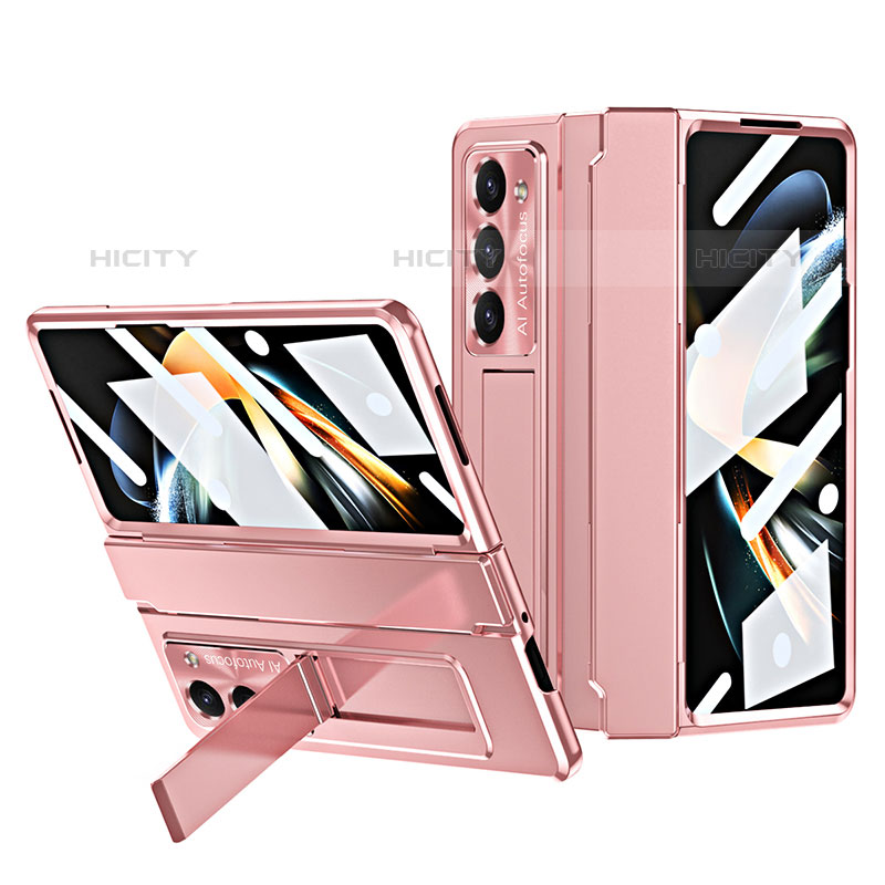 Handyhülle Hülle Hartschalen Kunststoff Schutzhülle Tasche Matt mit Ständer ZL7 für Samsung Galaxy Z Fold5 5G