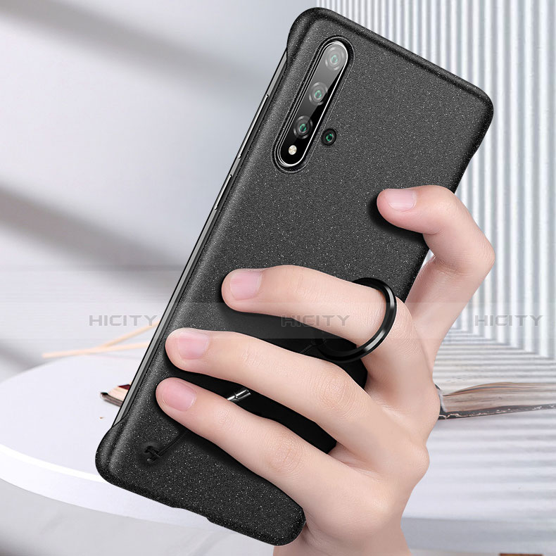 Handyhülle Hülle Hartschalen Kunststoff Schutzhülle Tasche Matt P01 für Huawei Nova 5 groß