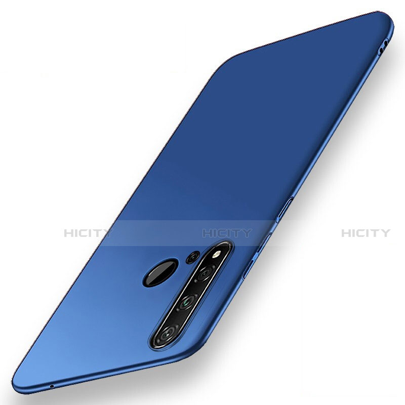 Handyhülle Hülle Hartschalen Kunststoff Schutzhülle Tasche Matt P01 für Huawei P20 Lite (2019) Blau