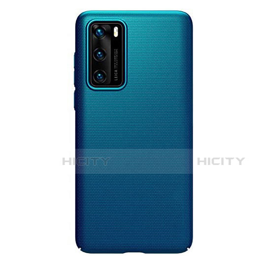 Handyhülle Hülle Hartschalen Kunststoff Schutzhülle Tasche Matt P01 für Huawei P40 Blau Plus