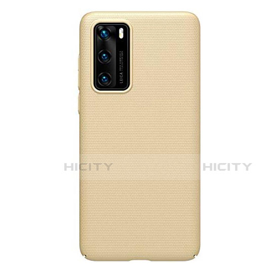 Handyhülle Hülle Hartschalen Kunststoff Schutzhülle Tasche Matt P01 für Huawei P40 Gold