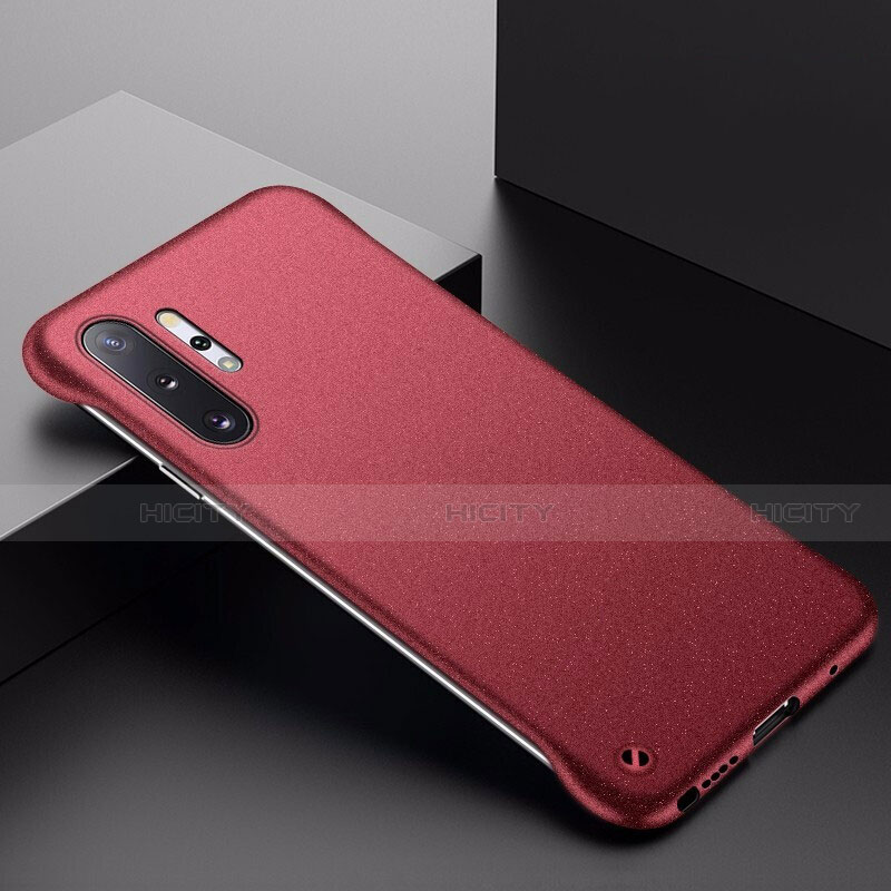 Handyhülle Hülle Hartschalen Kunststoff Schutzhülle Tasche Matt P01 für Samsung Galaxy Note 10 Plus 5G Rot