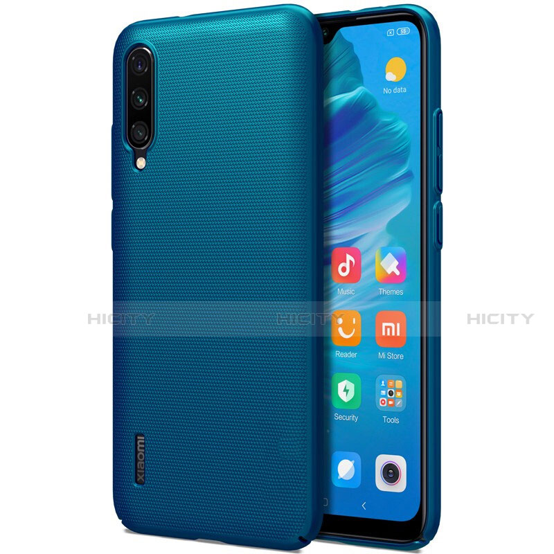 Handyhülle Hülle Hartschalen Kunststoff Schutzhülle Tasche Matt P01 für Xiaomi Mi A3 Blau