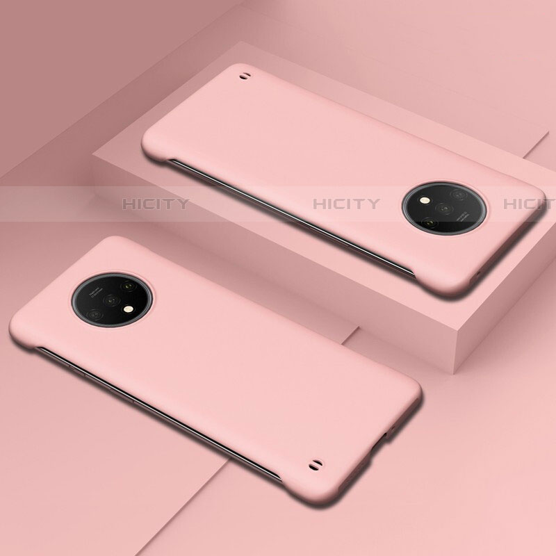 Handyhülle Hülle Hartschalen Kunststoff Schutzhülle Tasche Matt P02 für OnePlus 7T Rosa