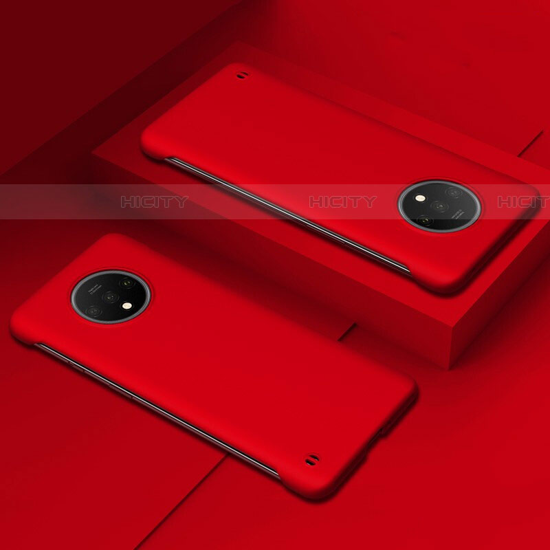 Handyhülle Hülle Hartschalen Kunststoff Schutzhülle Tasche Matt P02 für OnePlus 7T Rot