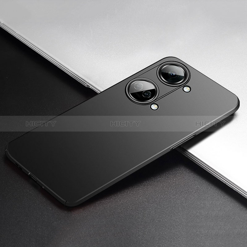 Handyhülle Hülle Hartschalen Kunststoff Schutzhülle Tasche Matt P02 für OnePlus Ace 2V 5G Schwarz