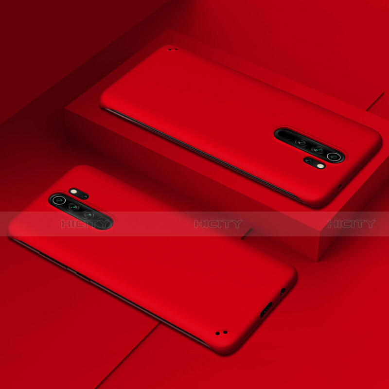 Handyhülle Hülle Hartschalen Kunststoff Schutzhülle Tasche Matt P02 für Xiaomi Redmi Note 8 Pro Rot