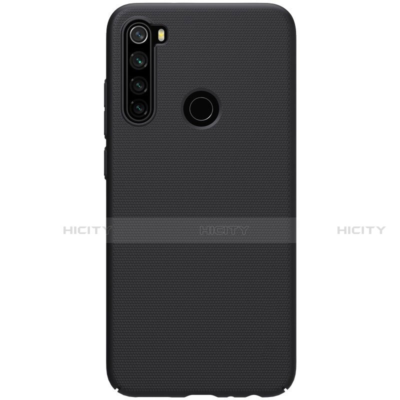 Handyhülle Hülle Hartschalen Kunststoff Schutzhülle Tasche Matt P02 für Xiaomi Redmi Note 8 Schwarz