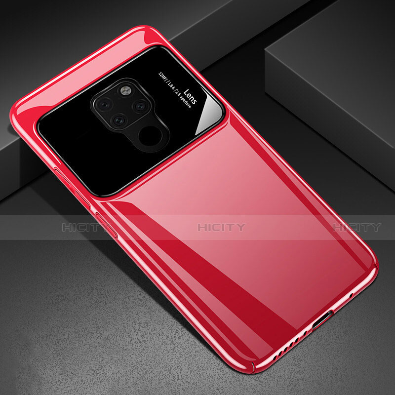 Handyhülle Hülle Hartschalen Kunststoff Schutzhülle Tasche Matt P03 für Huawei Mate 20 X 5G Rot