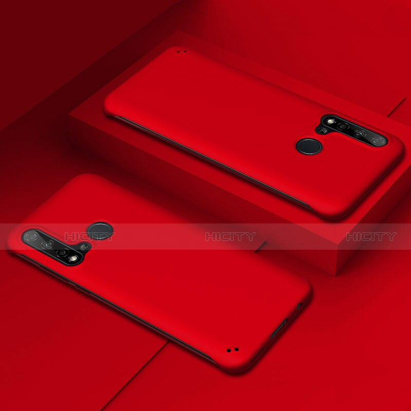 Handyhülle Hülle Hartschalen Kunststoff Schutzhülle Tasche Matt P03 für Huawei Nova 5i Rot