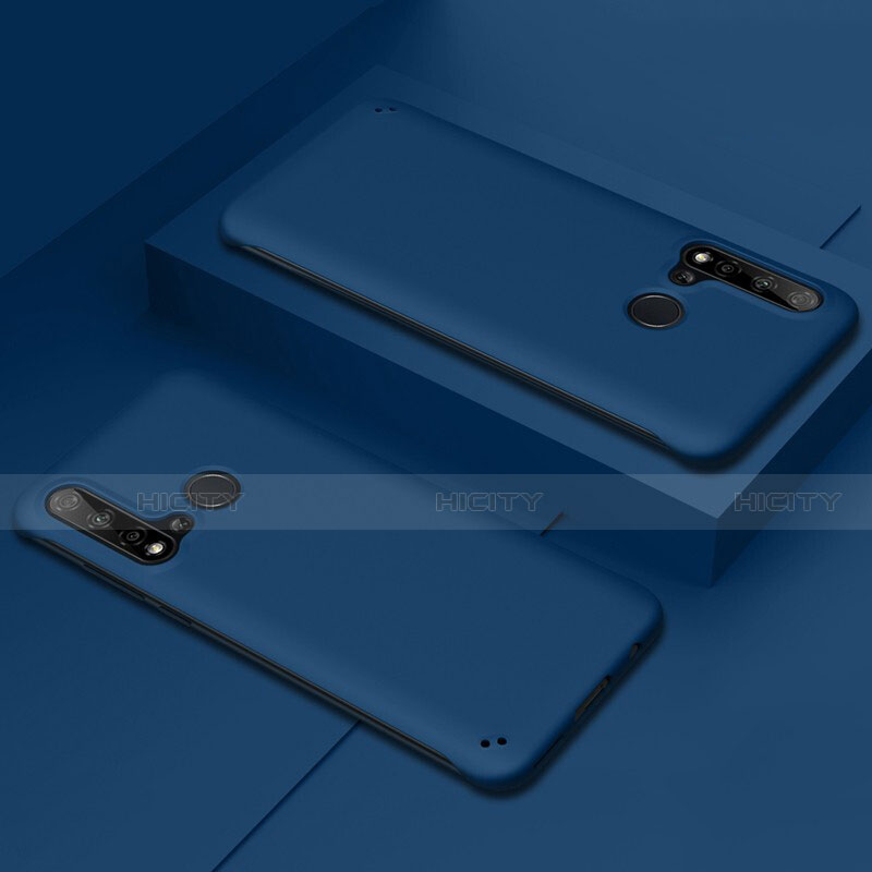 Handyhülle Hülle Hartschalen Kunststoff Schutzhülle Tasche Matt P03 für Huawei P20 Lite (2019) Blau