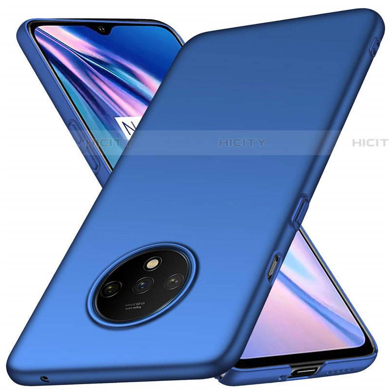 Handyhülle Hülle Hartschalen Kunststoff Schutzhülle Tasche Matt P03 für OnePlus 7T Blau