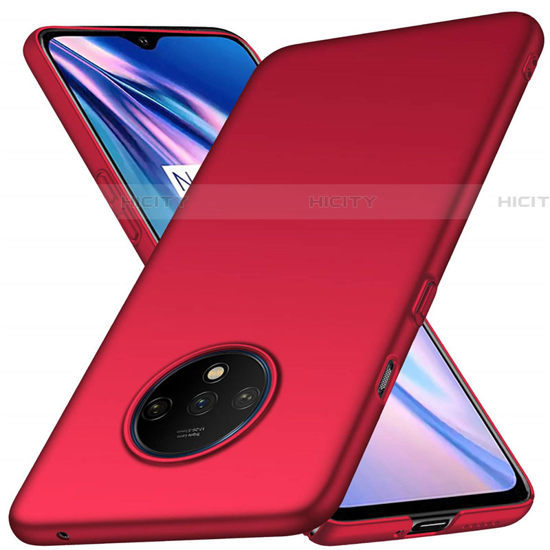 Handyhülle Hülle Hartschalen Kunststoff Schutzhülle Tasche Matt P03 für OnePlus 7T Rot