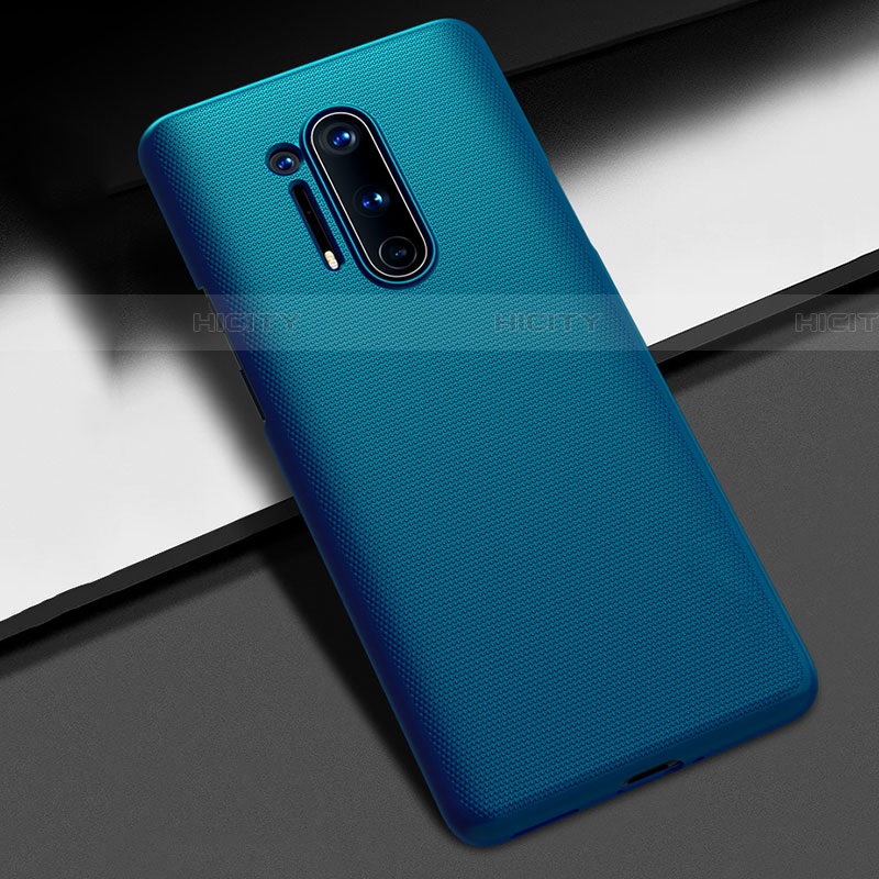 Handyhülle Hülle Hartschalen Kunststoff Schutzhülle Tasche Matt P03 für OnePlus 8 Pro Blau