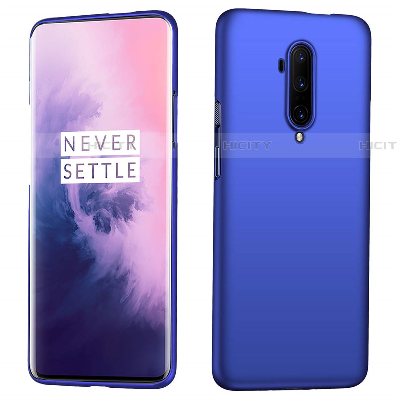 Handyhülle Hülle Hartschalen Kunststoff Schutzhülle Tasche Matt P04 für OnePlus 7T Pro Blau