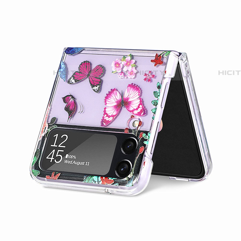 Handyhülle Hülle Hartschalen Kunststoff Schutzhülle Tasche Matt P05 für Samsung Galaxy Z Flip4 5G