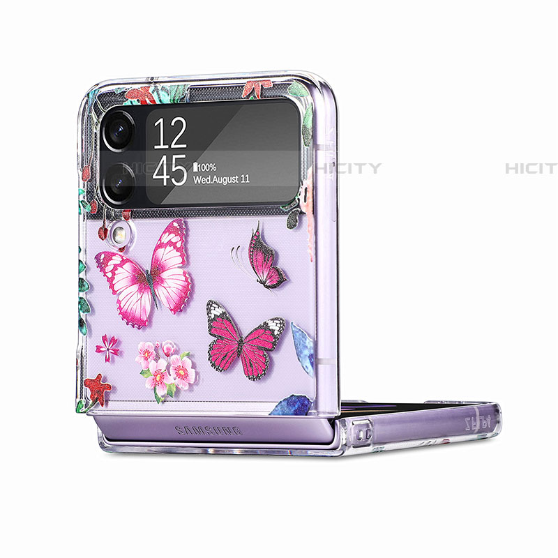 Handyhülle Hülle Hartschalen Kunststoff Schutzhülle Tasche Matt P05 für Samsung Galaxy Z Flip4 5G