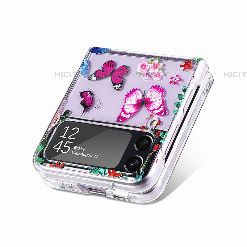 Handyhülle Hülle Hartschalen Kunststoff Schutzhülle Tasche Matt P05 für Samsung Galaxy Z Flip4 5G