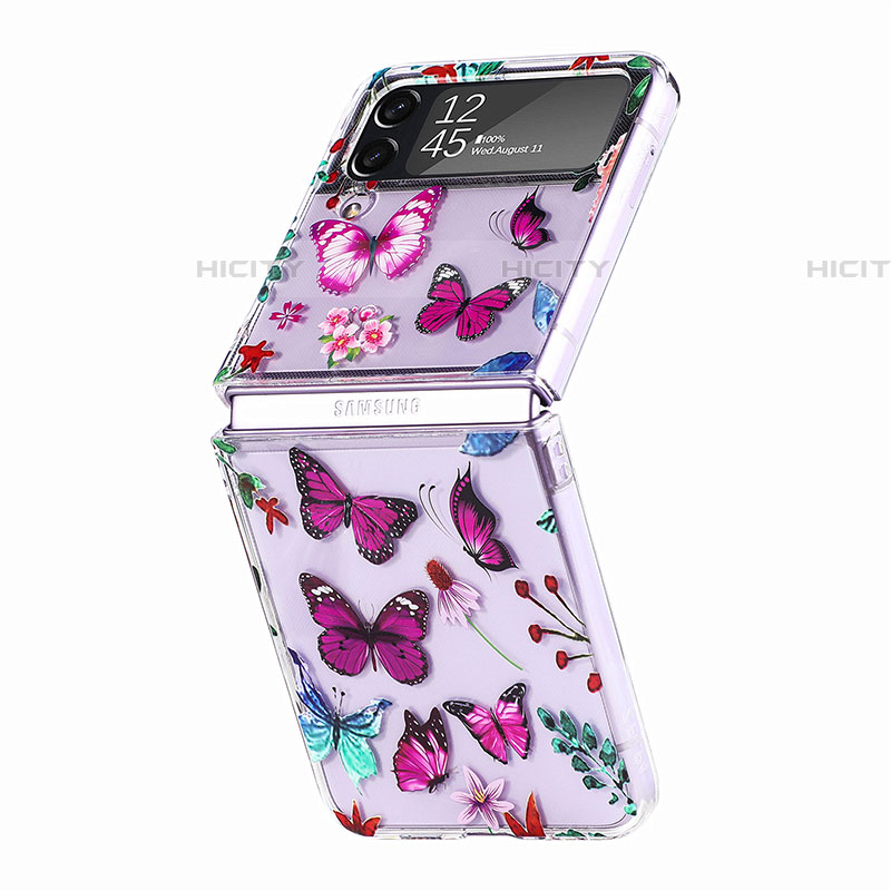 Handyhülle Hülle Hartschalen Kunststoff Schutzhülle Tasche Matt P05 für Samsung Galaxy Z Flip4 5G