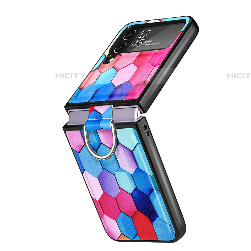 Handyhülle Hülle Hartschalen Kunststoff Schutzhülle Tasche Matt P06 für Samsung Galaxy Z Flip4 5G