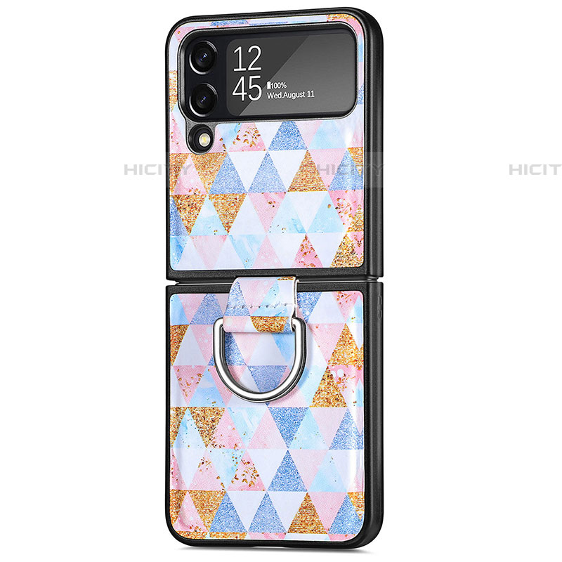 Handyhülle Hülle Hartschalen Kunststoff Schutzhülle Tasche Matt P06 für Samsung Galaxy Z Flip4 5G groß