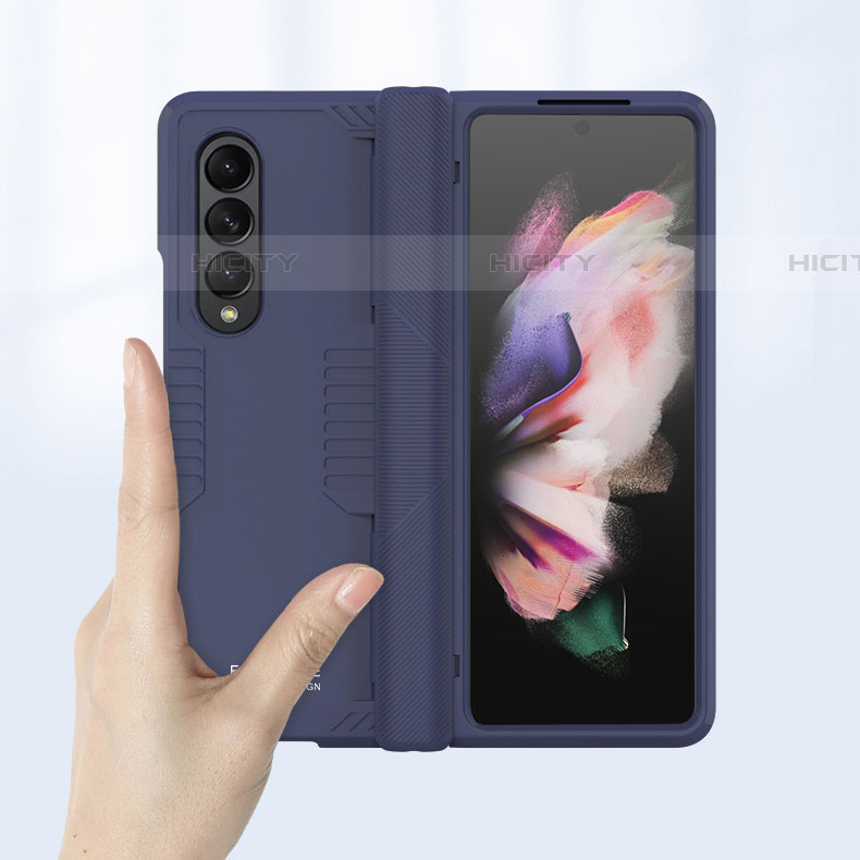 Handyhülle Hülle Hartschalen Kunststoff Schutzhülle Tasche Matt P09 für Samsung Galaxy Z Fold4 5G groß