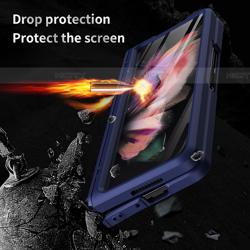 Handyhülle Hülle Hartschalen Kunststoff Schutzhülle Tasche Matt R01 für Samsung Galaxy Z Fold4 5G