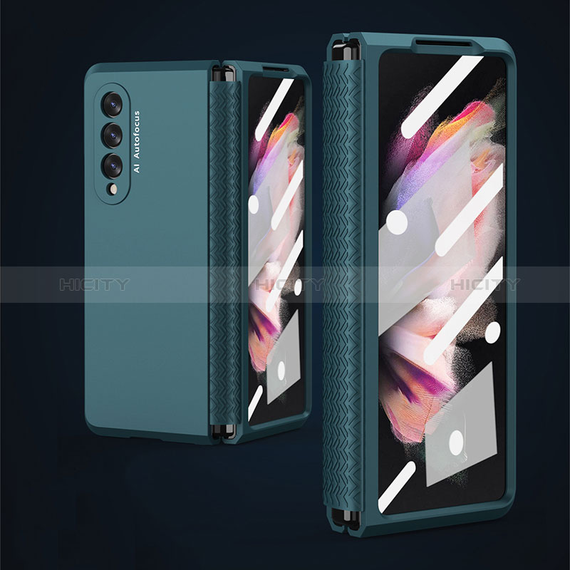 Handyhülle Hülle Hartschalen Kunststoff Schutzhülle Tasche Matt R02 für Samsung Galaxy Z Fold3 5G