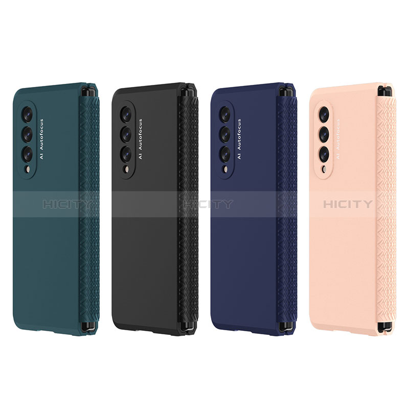 Handyhülle Hülle Hartschalen Kunststoff Schutzhülle Tasche Matt R02 für Samsung Galaxy Z Fold3 5G