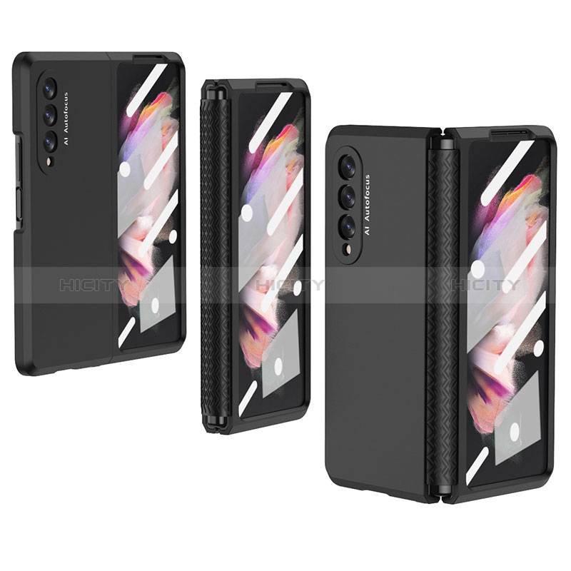 Handyhülle Hülle Hartschalen Kunststoff Schutzhülle Tasche Matt R02 für Samsung Galaxy Z Fold3 5G