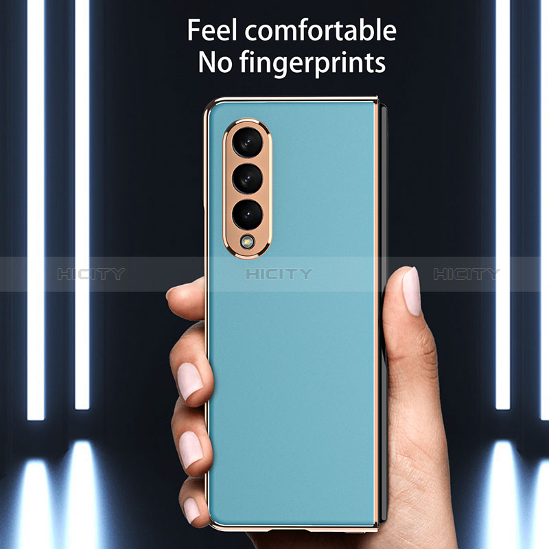 Handyhülle Hülle Hartschalen Kunststoff Schutzhülle Tasche Matt R04 für Samsung Galaxy Z Fold3 5G groß